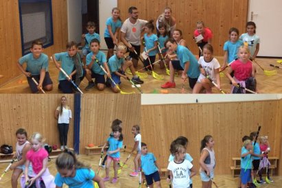 Dnešní ukázková hodina floorballu