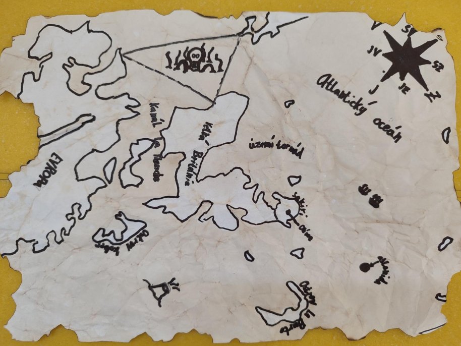 Pirátská mapa k pokladu
