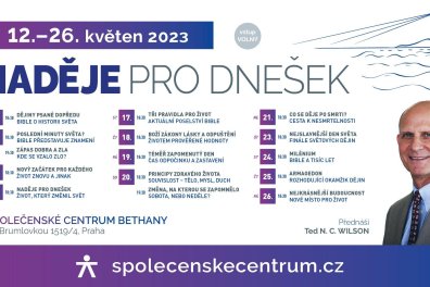 Pozvánka na přednášky Naděje pro dnešek