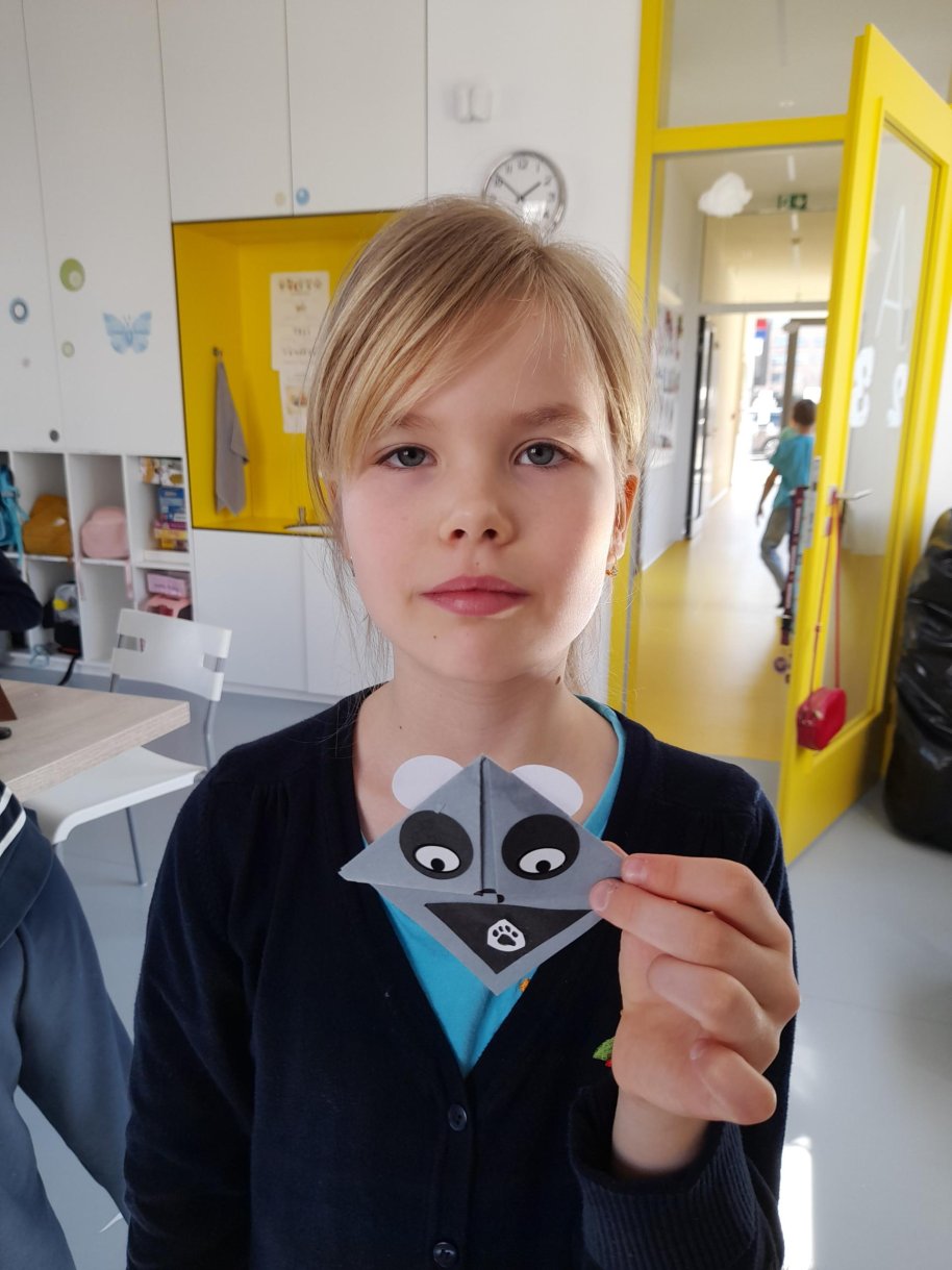 Záložka origami - veselá zvířátka