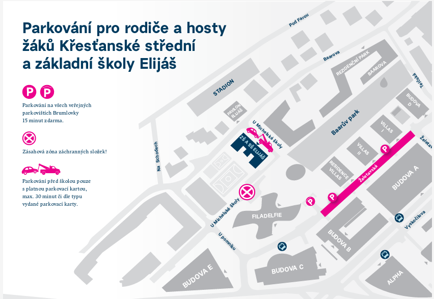 Parkování v okolí školy