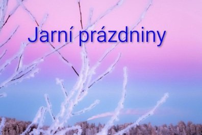 Provoz o jarních prázdninách