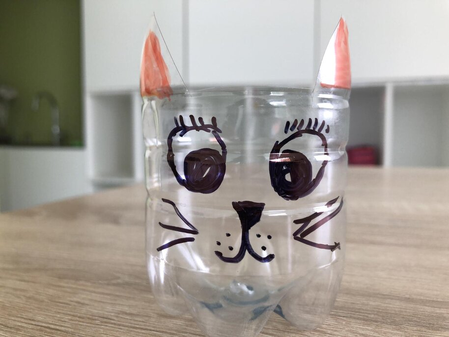 Kočky z  plastových láhví